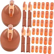 FOMIYES 1set Manicure Practice Hand Model Realistic Finger with Detachable Base Adjustable Joints for Nail Art Training for Beginners Professionals