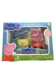 Peppa Pig Great Smile Set With Toothbrush Holder Toothbrush & Rinse Cup For Kids