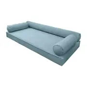 |SLIPCOVER ONLY| V6 Velvet Daybed Mattress Pillow Pipe Trim Twin-XL AD355