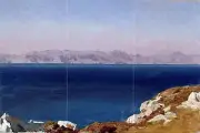 Tile Mural The Isle of Chios sea F. Leighton Bathroom Backsplash Marble Ceramic