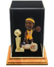 Lebron James LA Lakers, CAVS Championship Ring Bobble Head Figurine Display