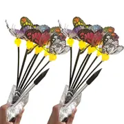 2Pcs Solar Garden Lights Outdoor Waterproof Solar Swaying Butterfly Lights for Yard Patio