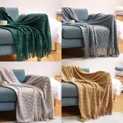 Cozy Decorative Knit Woven Throw Blanket Sofa Throw Bed Throw Bed Blanket