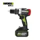 【WORX 威克士】20V 13mm 150N.m 大扭力震動衝擊鑽 雙5.0電池(WU377-1)