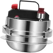 Leefasy Compact Pressure Cooker And Steamer for All Cooking Surfaces Mini Rice Pot for Home And Hotel, 0.8L