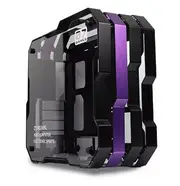 ZEAGINAL Middle Tower Chassis Desktop Computer Case For Water Cooling ATX Gamer MOD Case DIY Glass,PC DIY Gamer Cabinet,ZC-07 Purple