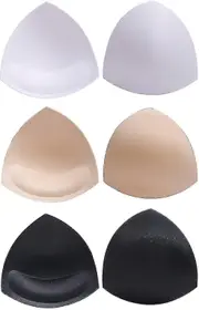 Bra Pads Bikini Pad Bra Inserts Push-up Pad, 3 Colors, Triangle Shape, Black_FC10 black