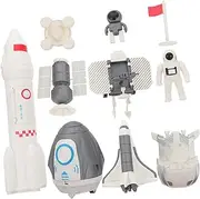 Toddmomy 1Set Space Learning Creative Astronaut Rocket Models for Educational Playset to Spark Interest Outer Space Exploration for Young Adventurers