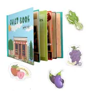 Catzon Montessori Quiet Book for Toddlers Preschool Learning Activities-Vegetable