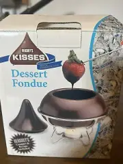 Hershey's Kisses Dessert Fondue Set Melting Pot & Candy Dish, Entertain, Vintage