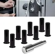Door Bushing Removal Tool Hinge Liners For Jeep Wrangler JK JKU JL JLU Sports Sahara Freedom Rubicon Unlimited & Gladiator JT 2/4-Door 2007-2020 2021 (9 Pcs)