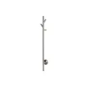 AGUZZO EZY FIT Heated Towel Rail - Single Vertical Round Tube - Tree Style - (H900mm) - Brushed Nickel