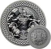 Nordic Viking Thor Coin, Unique Viking Challenge Coin, Powerful Viking Gifts for Talisman, Men, Women and Children, Collectible and Decoration