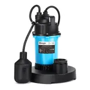 1/2HP Sump Pump 2980GPH Submersible Water Pump with Automatic Float Switch, C...