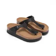 Women Papillio Birkenstock Gizeh Flex Platform Slide Sandals - EU 39 - Black