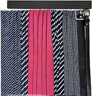 Tie Rack Wall Mounted, 360°Rotating Tie Hanger Belt Organizer for Belt, Ties, Purse, Scarves, Hats,Tank Top, Non-Slip for Door, Wall, Closet (Black)