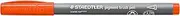 STAEDTLER Brush Pen Pigment Arts, Scarlet Red, Pigmented Premium Drawing Ink, Brush Tip for Variable Line Width, Waterproof, Quick-Drying, 10 Brush Pens in Cardboard Case, 371-24
