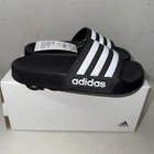 Adidas Adilette Shower Kids' Slides Core Black-Cloud White - Size 12K, G27625