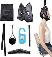 Cervical Traction Device,Home Cervical Traction Unit | Ergonomic Breathable Comfortable Door Brace For Door Shoulder Spine Posture Travel Exercise Workout