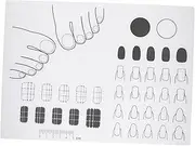 Nail Art Template Mat Acrylic Nail Application Pad Silicone Material for Nail Design