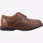 Hush Puppies Mens Wheeler Classic Smart Casual Fashion Lace Up Shoes Brown