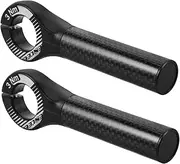 GANAZONO 2pcs Carbon Fiber Vice Handle Bicycle Handlebar Extender Bicycle Handlebar Extensions Handle Bar Extension for Bike Bike Bar Ends Carbon Fiber