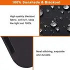 RV Door Shade Cover 16x25in Accessories Black Blackout Camper Sun-proof