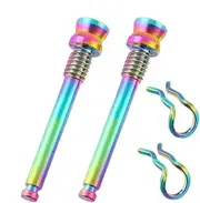 Walopola Disc Brake Pad Bolts - Cycling M4 Fixing Bolt Disc Brake Clamp,Ultra-Light General Outdoor Riding Accessories for Bicycles, Road Bikes
