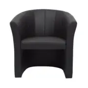 New Rapidline Visitors Tub Executive Arm Chair Black PU Leather Seat Space Exec