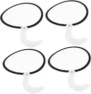 HAWILLOSCH 4pcs Folding Round Hand Fans Foldable Circle Handheld Fans Mini Fan Wedding Decorations