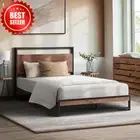King Single Bed Frame, MDF Board and Metal Tube Bed Base, Home Bedroom Furniture