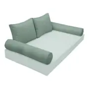 |SLIPCOVER ONLY| S1 Outdoor Bolster Backrest Pillow Covers Same Piped Crib AD002