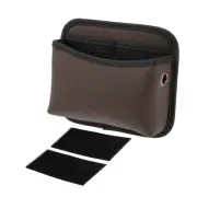 Car Trash Can Hanging Front Rear Seat Faux Leather Trash Bin Brown 1 Pcs
