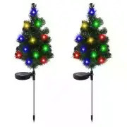 solar christmas tree lights decorations outdoor