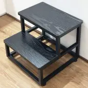 Step Stool, Bedside Steps for High Beds with round Corners, 2 Steps Footstool fo