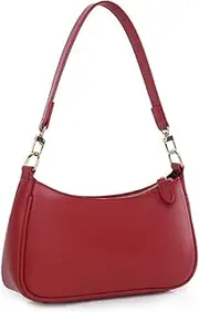 [Gumhay] Shoulder Bag for Women with 2 Removable Straps and Zipper Closure Crossbody Bags Clutch Tote HandBags Purses