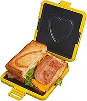 Microwave Toaster Sandwich Maker, No Electricity Dishwasher Safe Microwave Toastie Maker, Panini Press, Grilled Cheese Maker for Cooking Breakfast, Toastie Safe in Microwave Oven
