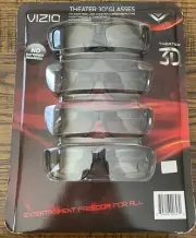 New Vizio Theater 3D Glasses Set No Batteries Needed | Microfiber Bags Inc. NIB