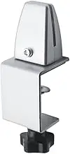 Gatuida Home Office Desk Partition Clamp Aluminum Alloy Glass Partition Clamp Furniture Partition Clamp Easy to Fix and Practical