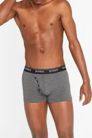 [Bonds] Bonds Men's Cotton Guyfront Trunk in Charcoal Marle Size: XS XS Charcoal Marle