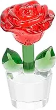 BCOATH Ornaments Room Sparkly Valentines Edible Decorative Decorating Banner Leaf Present Anniversary Her Sign Fantasy Hydrangeas Home Plants Fairy Rose Clear Star Bouquet The Red Crystal