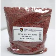 Bottle Seal Wax Beads (Holiday Red), 1lb