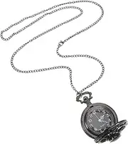 [MOBUTOFU] Small Compass Pocket Watch Fashionable Hollow Design Outdoor Men's Present