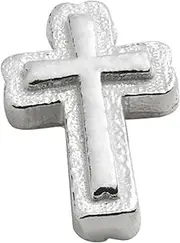 [Alex and Ani] PC21CHCRS,Create Your Own Cross,.925 Sterling Silver,Silver, Slider Charms, One Size, Brass, No Gemstone