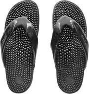 Kenkoh Genki Acupressure Sandals (US 5) I Black I Japanese Massage Sandals I Reflexology Sandals for Pain Relief I For Women