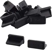 uxcell Rubber Computer Laptop Notebook USB 2.0 Type A Female Port Dust Cover Cap Protector 15pcs Black