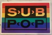 Sub Pop Records- Seattle Classic Sticker PRIDE- NIRVANA TAD MUDHONEY GRUNGE
