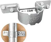 Fence Brackets SupConn(12 Pcs) with 48 Screws,Tube Tie 2-3/8" ,Steel to Wood Fence Bracket,Metal Fence Post Brackets,Galvanized Fence Post Bracket,Fence Brackets for Metal Posts - Fence Post Repair