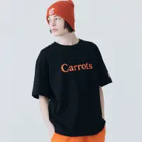 在飛比找蝦皮購物優惠-carrots 2023年夏季純棉字母印花短袖寬鬆短袖t恤