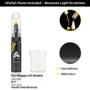 Touch Up Paint For Piaggio All Models 9/1 Verde Interferenza With Polish Paste